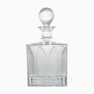 Decanter antico da donna in cristallo di Lalique, Francia, 1952