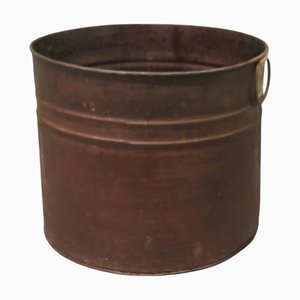 Industrial Style Metal Log Bin, 1900