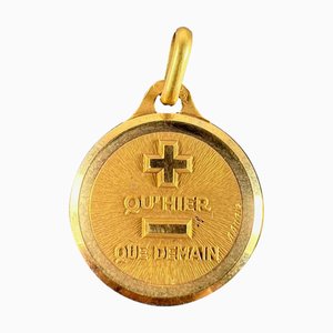 Pendentif More Than Yesterday en Or Jaune 18k, France, 1920s