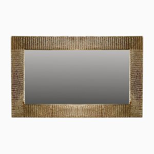 Mid-Century Modern Italian Perforated Metal Mirror
