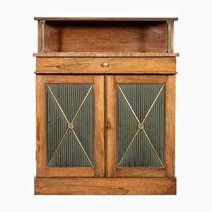 Cajonera inglesa Regency de palisandro, década de 1800