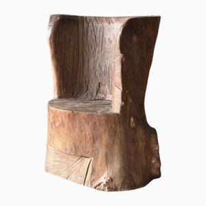 Rustic Elm Dugout Chair