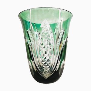 Crystal Vase by René Delvenne for Val Saint Lambert, 1960s
