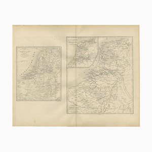 Historical Map of the Netherlands, 1876