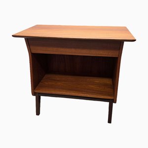 Vintage Teak Furnier Wandschrank mit Schublade, 1960er