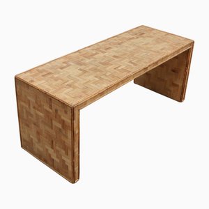 Minimalist Bamboo & Rattan Bench from Vivai Del Sud, 1970s