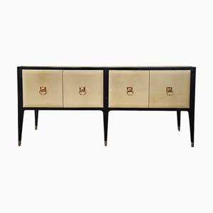 Parchment 4-Door Sideboard, 1980s