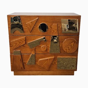 Wooden Chest of Drawers, 1980s