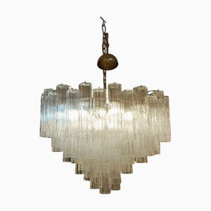 Murano Glass Stardust Chandelier by Paolo Venini, 1980s