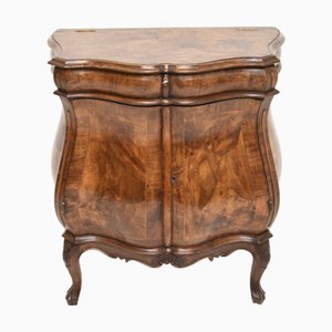 Italian Oyster Veneer Cabinet, 1870s