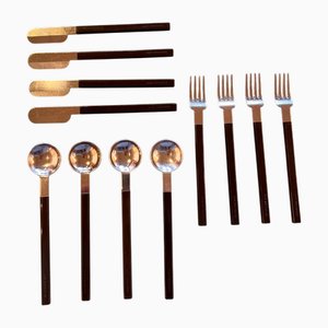 Air France Concorde Cutlery Service by Raymond Loewy, 1970s, Set of 12