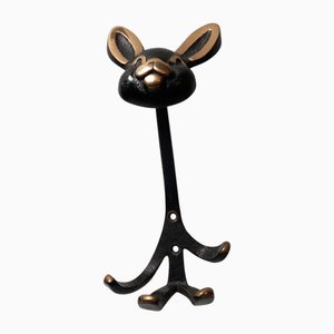 Austrian Bronze Coat Hooks by Walter Bosse, 1960s