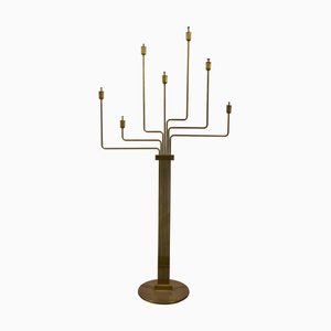 Talitha Floor Candleholder in Brass by Alberto Grassi