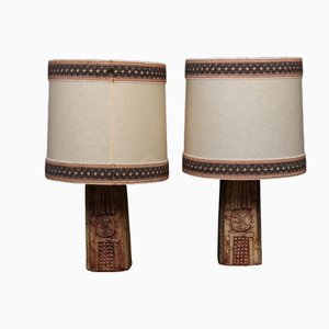 Tischlampen aus Keramik von Bernard Rooke, England, 1960er, 2er Set
