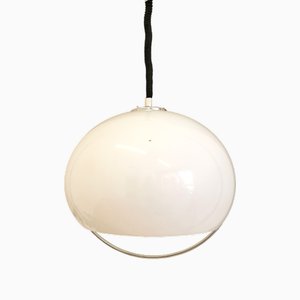 Vintage Italian Space Age White Pendant Lamp from Meblo, 1970s