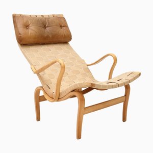 Schwedischer Vintage Stud Sessel von Bruno Mathsson für Dux, 1960er