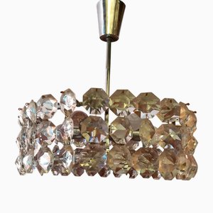 Hängelampe aus Kristallglas von Bakalowits & Söhne, 1950er