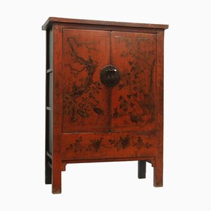 Red and Gold Wedding Cabinet with Birds