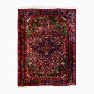 Vintage Middle Eastern Heriz Rug in Hand-Knotted Wool, 1940s