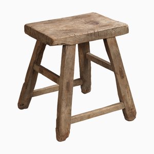 Antique Chinese Elm Stool, 1800s