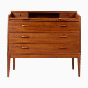 Teak Sekretär von Børge Lerche für Riis-Antonsen Møbelfabrik, 1950er