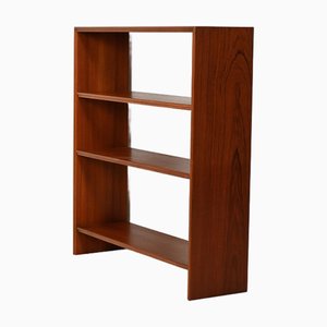 Small Scandinavian Teak Bookcase with Adjustable Shelves, 1960s