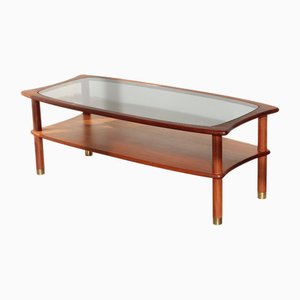 Vintage E Gomme Couchtisch aus Teak & Rauchglas von G-Plan, 1960er