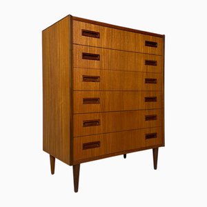 Large Vintage Danish Teak Chest of Drawers, 1960s
