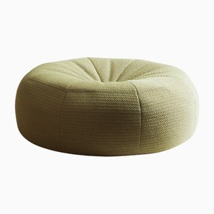 Large Circular Gilda Ottoman with Wool Upholstery by Michel Ducaroy for Ligne Roset, 1975