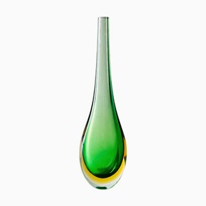 Sommerso Murano Glass Vase by Flavio Poli for Seguso, 1960s