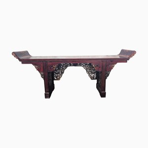 Antique Chinese Wooden Console Table, 20th Century