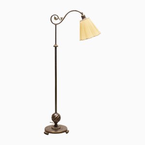 Modell 103 Stehlampe aus Messing von Böhlmarks Lampfabrik, 1930er