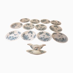 Ironstone Tableware from Badonviller, 1950s, Set of 16