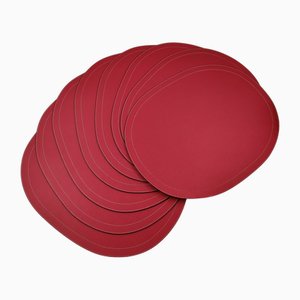 Leather Placemats from Giobagnara, 2000s, Set of 8