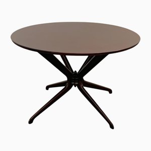 Vintage Round Table with Slender Legs, 1950s