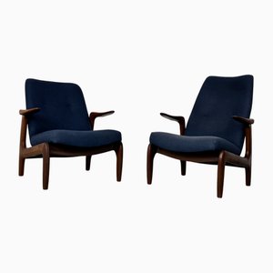 Fauteuils Mid-Century Modernes en Teck de Gimson & Slater, Danemark, 1960s, Set de 2