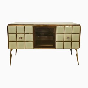 Vintage Sideboard in Glass, 1980s