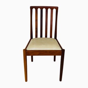 Chaise Scandinave en Noyer et Cuir, 1960s