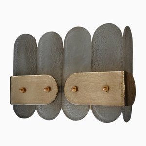 Murano Art Glass and Brass Wall Light, 2000