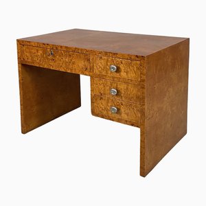 Italienischer Schreibtisch aus Holz & Stahl, 1930er