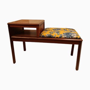 Danish Telephone Bench in Teak, 1960s