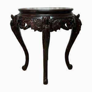 Table d'Appoint Orientale en Acajou, 1890