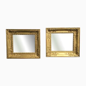 Miroirs Muraux Victoriens Antiques Dorés, 1850, Set de 2