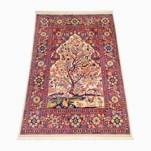 Vintage Middle Eastern Silk Rug, 1960