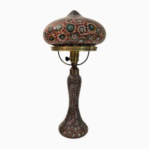 Large Vintage Millefiori Glass and Brass Table by Fratelli Toso, 1940s