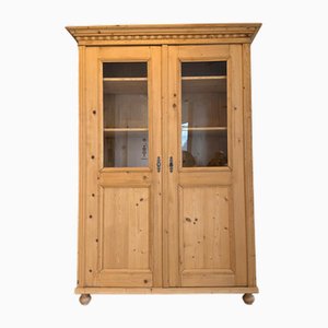 Rustic Farmhouse Display Cabinet in Wood, 1890s