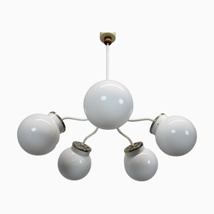 Vintage Czechoslovakian Glass Chandelier, 1970s