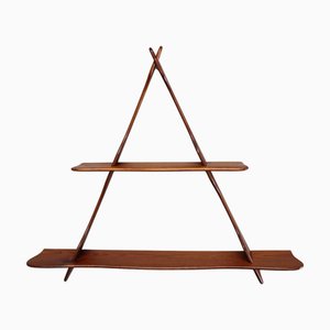 Dänisches Vintage Amager Wandregal aus Teak von Peder Moos, 1950er