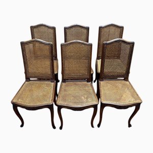 Louis XV Style Cane Chairs, Set of 6