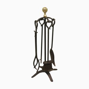 Vintage Iron Fireside Companion Set, 1960, Set of 5